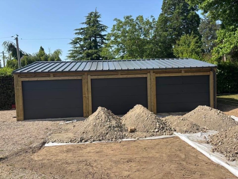 Triple garage double pente de 63m2 près de Nassandres-sur-Risle 