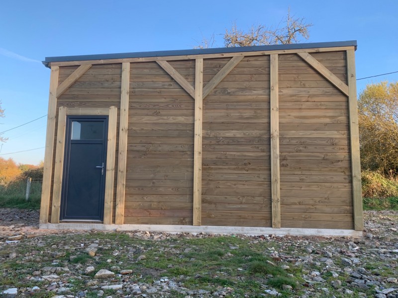 Garage mono pente 6,00x6,00m