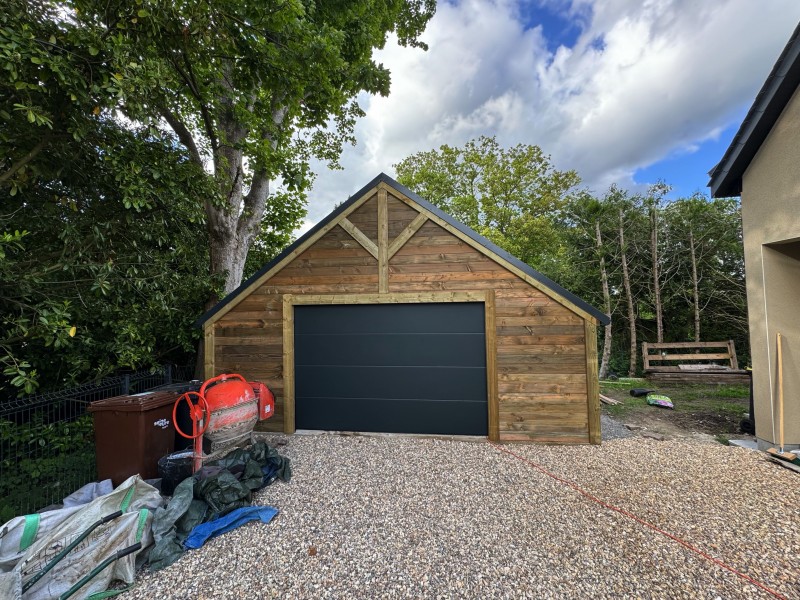 Garage double pente de 6,00x6,00m à Pont de l’arche