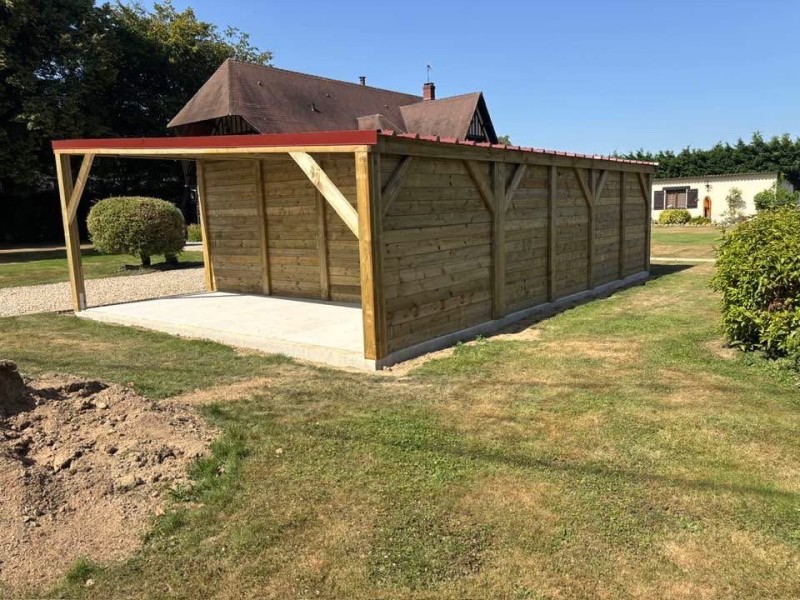 Garage et carport Monopente de 49,8m2 près de Conches-en-Ouche