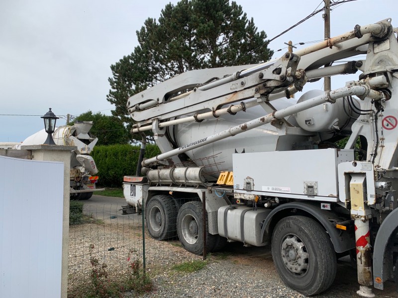 Dalle béton  sur la commune de tancarville