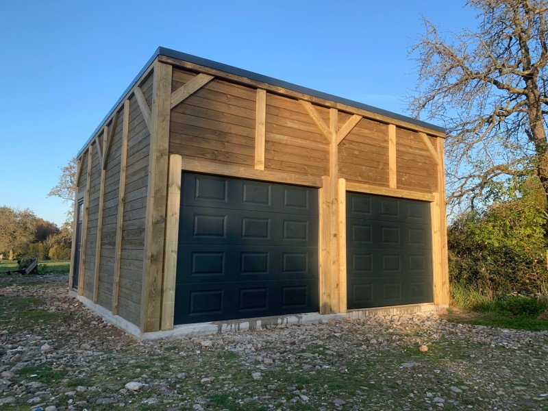 Garage mono pente 6,00x6,00m