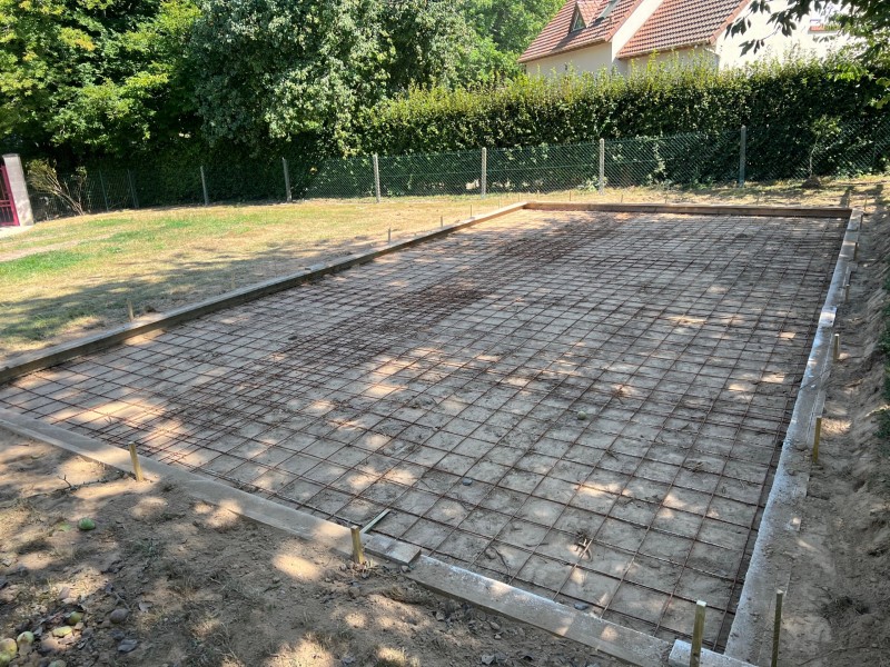 Terrassement pour un garage de 5,50x10,00m