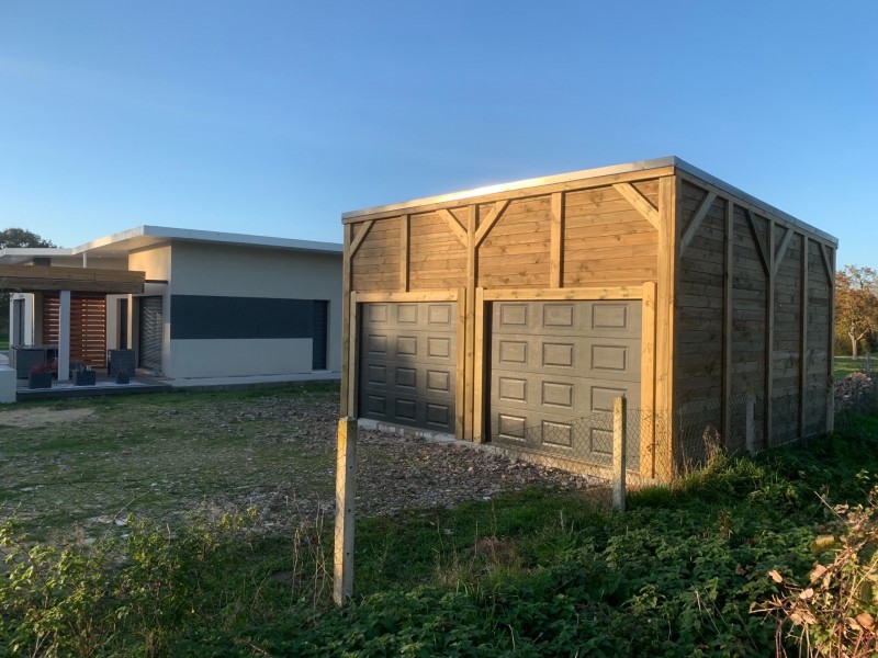 Garage mono pente 6,00x6,00m