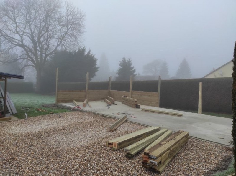 Début de chantier sur la commune de Puché