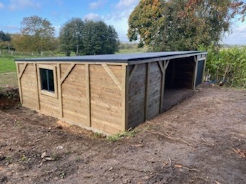 garage mono pente de 6,50x12,00 m