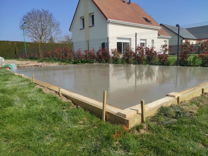 5 dalles béton réalisées en une semaine