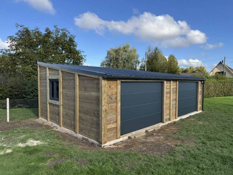 Pose d'un monopente de 49,5m2 à Conches-en-ouche