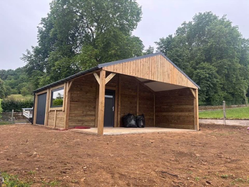 Garage double pente de 54m2