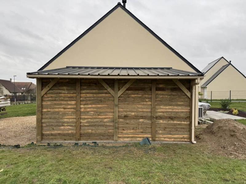Garage de 19m2 accolé à la maison