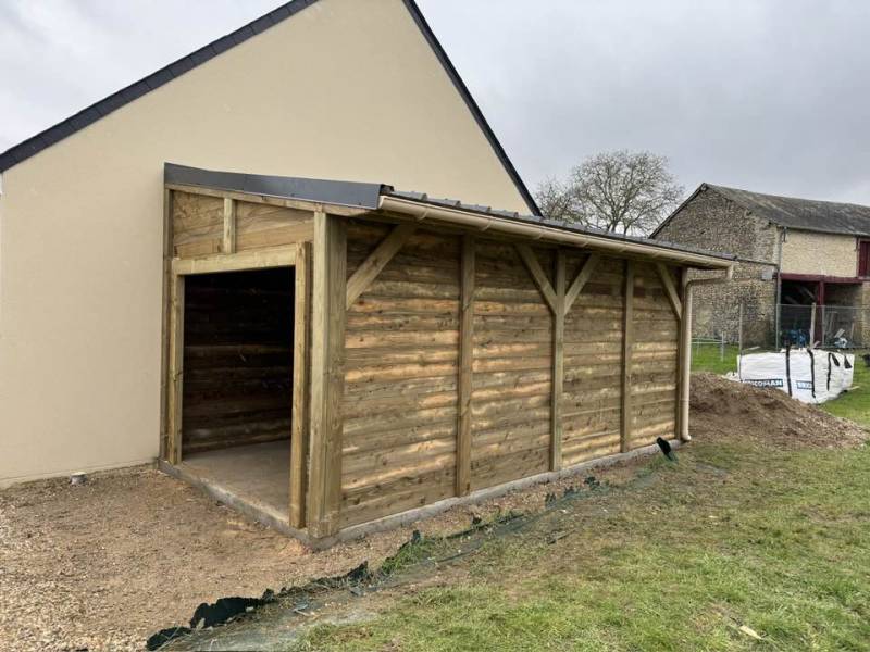 Garage de 19m2 accolé à la maison
