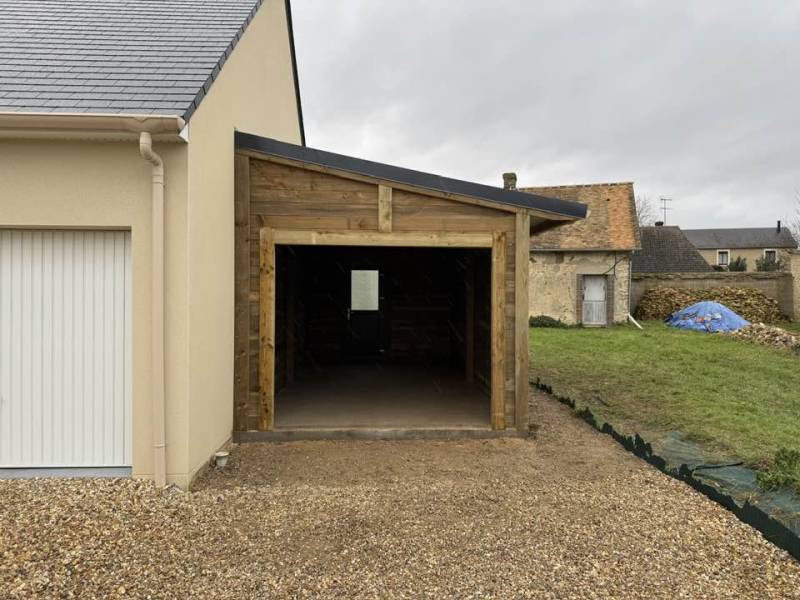 Garage de 19m2 accolé à la maison