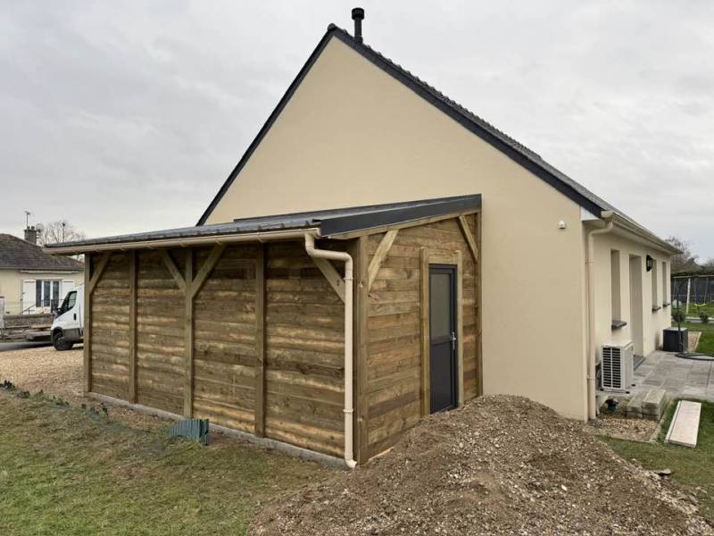 Garage de 19m2 accolé à la maison