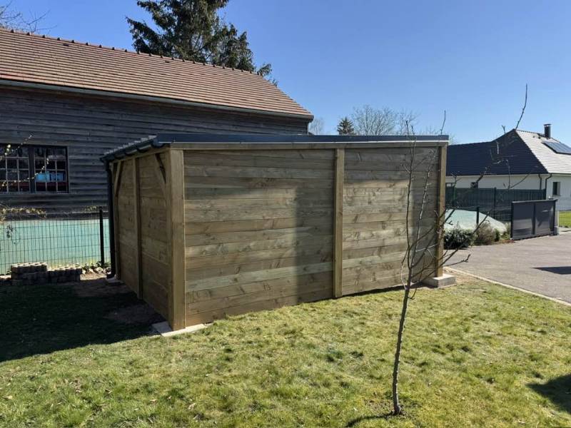 Installation d'un carport près du Neubourg