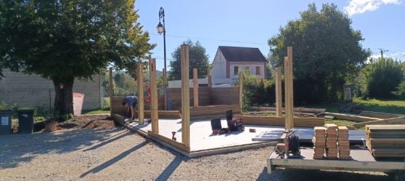 Construction d'un garage toit plat sur-mesure à Pinterville