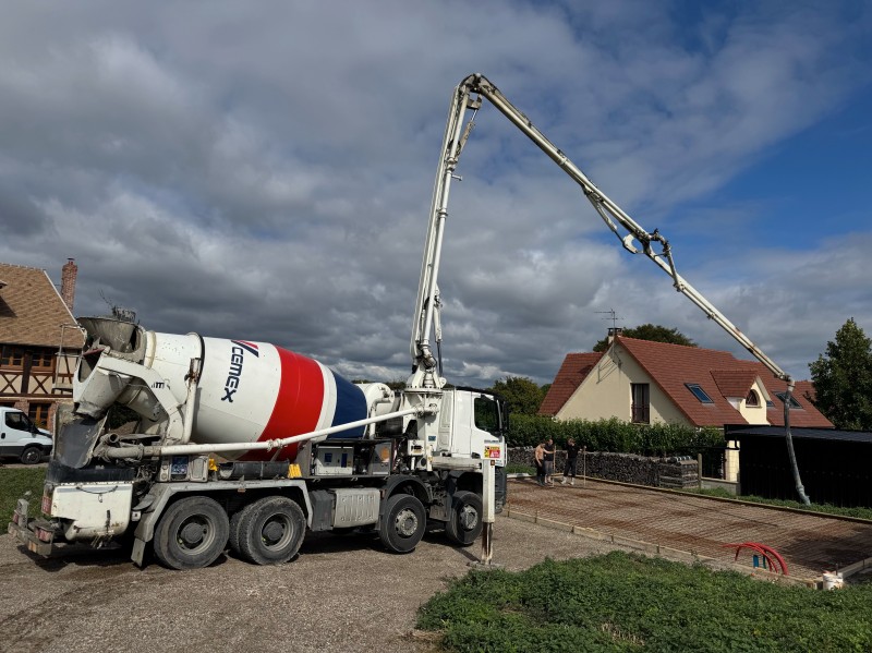 Réalisation d'une dalle béton à Louviers (27)