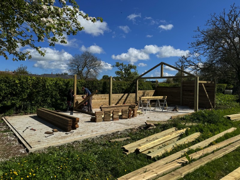 Réalisation d’un garage double pentes de 5,60x12,30 m à Yerville