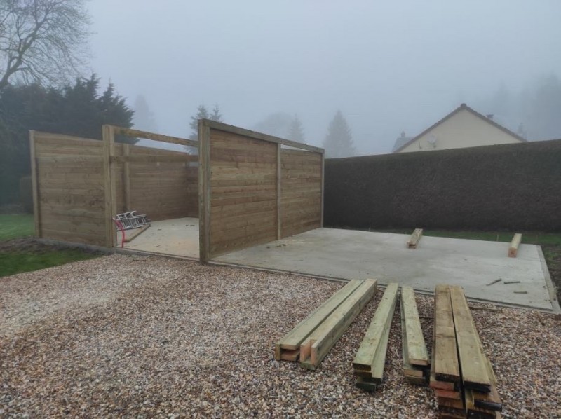 Début de chantier sur la commune de Puché