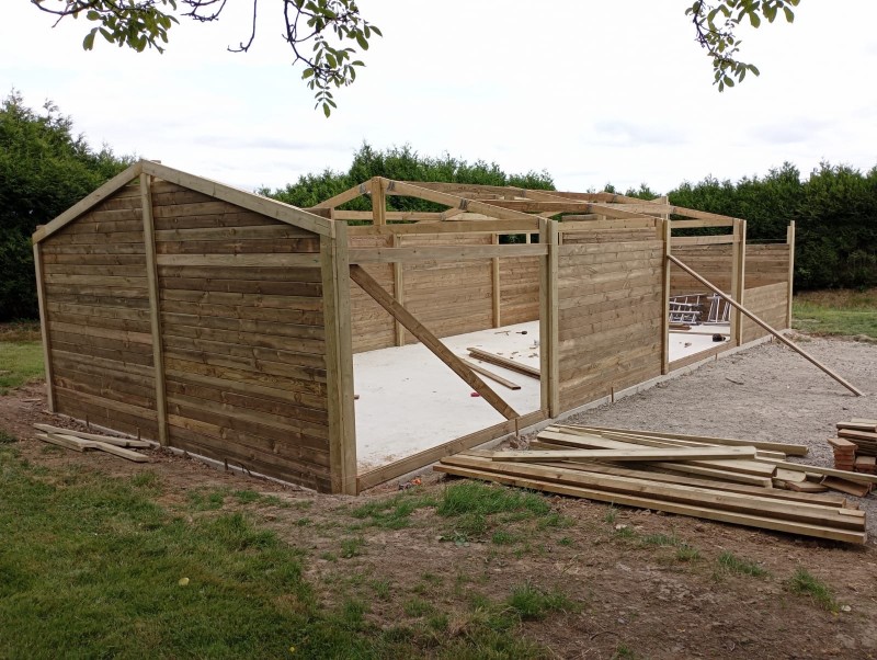 début de chantier sur la commune de Bourg Achard