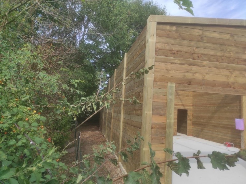 Garage double pente début de chantier