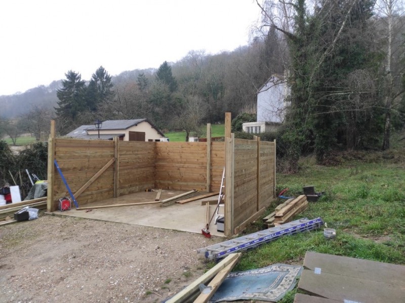 Garage double pente sur la commune de Gaillon