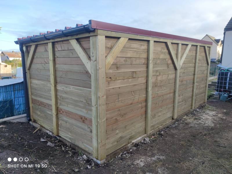 Pose d’un abri de jardin près de Rouen