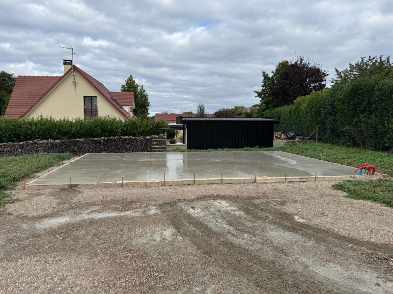 Réalisation d'une dalle béton à Louviers (27)