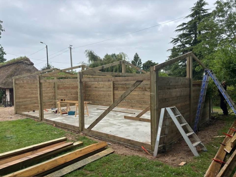 Triple garage double pente de 63m2 près de Nassandres-sur-Risle 