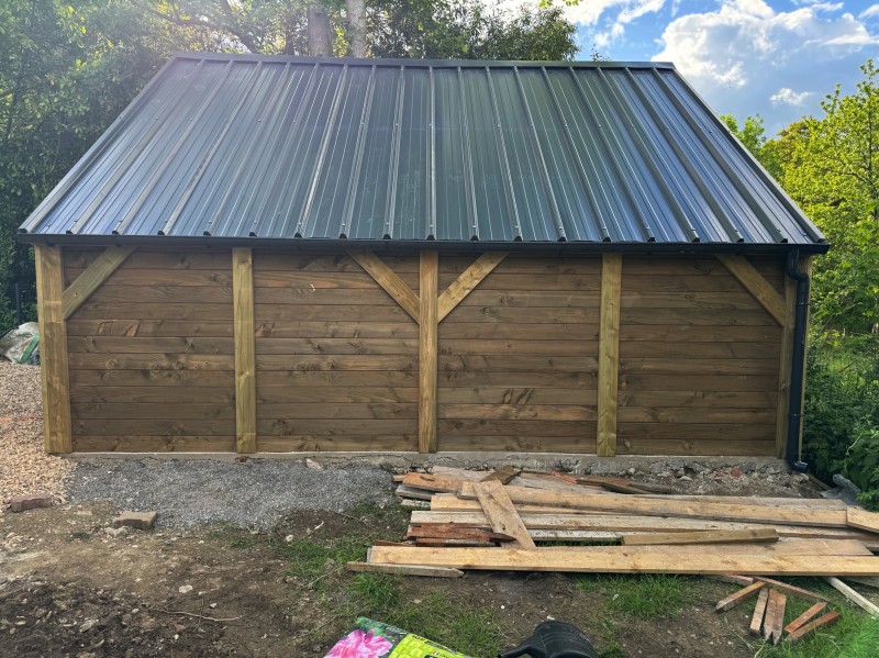 Garage double pente de 6,00x6,00m à Pont de l’arche