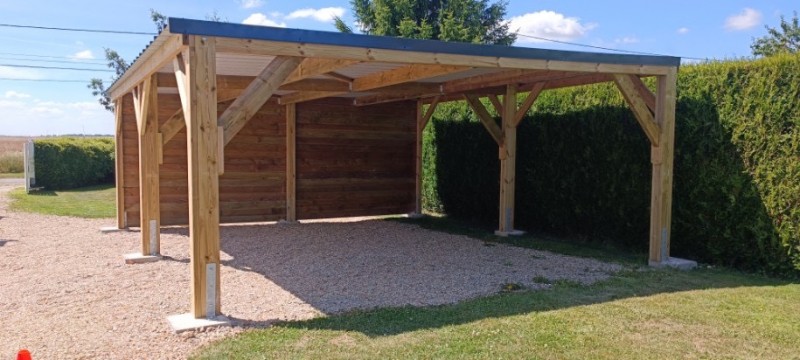 Construction de carport sur-mesure 6,00x6,00m à Cambon