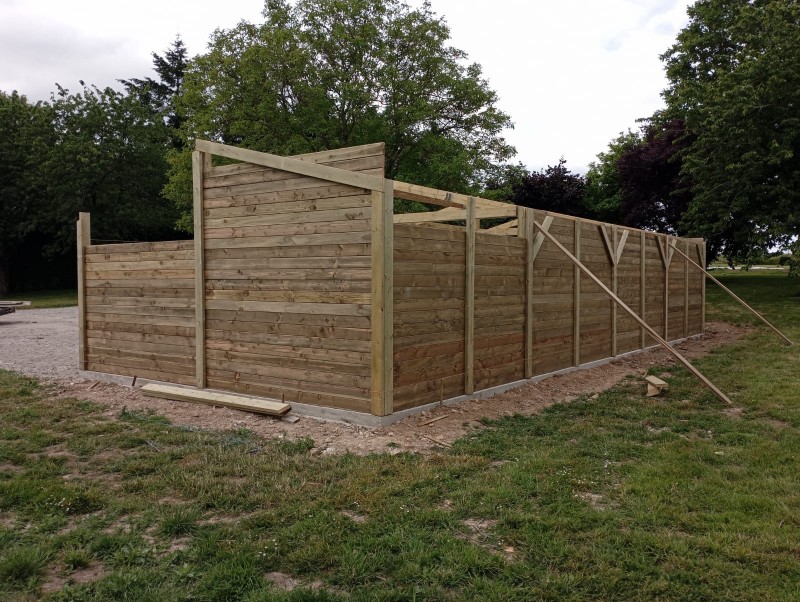 début de chantier sur la commune de Bourg Achard