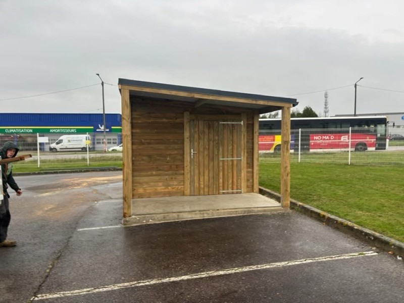 Bâtiment de stockage de 20m2 à l’entreprise Aptar