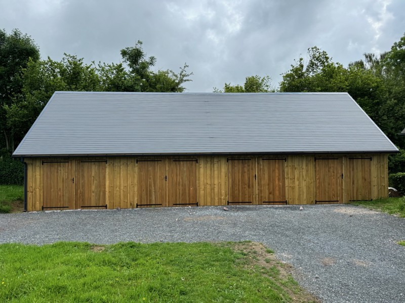 chantier réalisé à Deauville un beau garage de 6,50x15,00 m