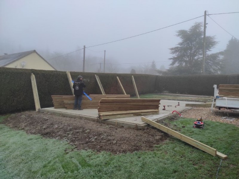 Début de chantier sur la commune de Puché