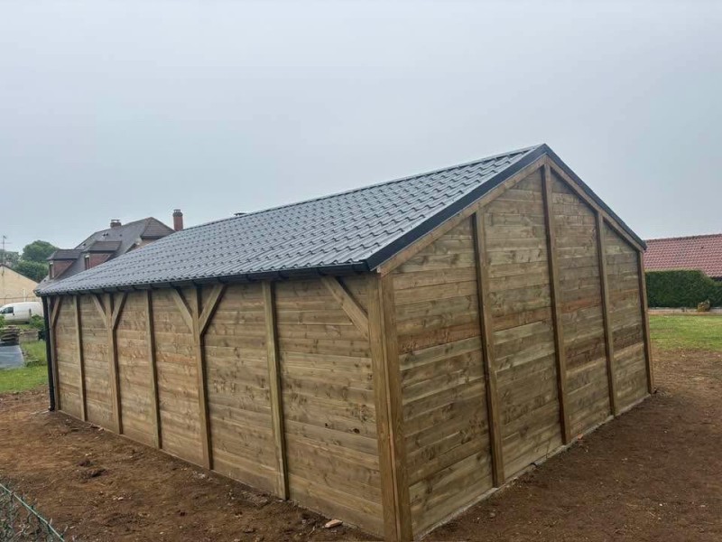 Garage double pente de 54m2