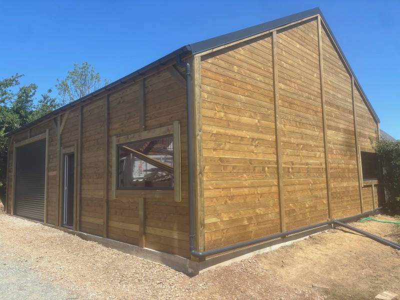 Garage double pente de 120m2 près d’Harfleur
