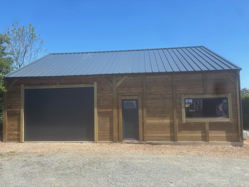 Garage double pente de 120m2 près d’Harfleur