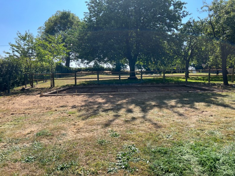 Terrassement pour un garage de 5,50x10,00m