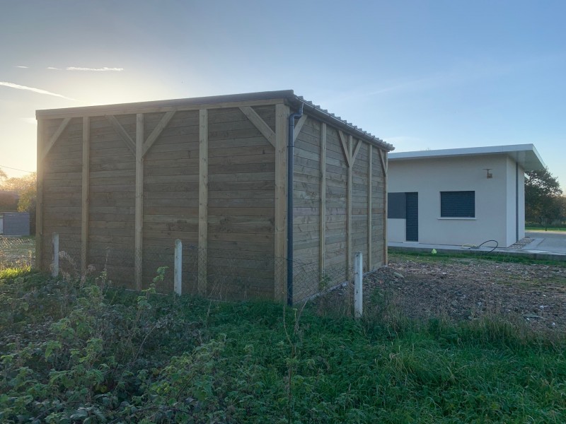 Garage mono pente 6,00x6,00m