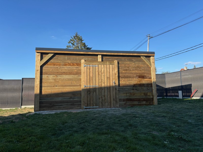 Abri de jardin Monopente de 19,25m2 près du Neubourg 