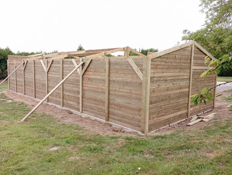 début de chantier sur la commune de Bourg Achard