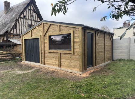 Notre zone d'activité pour ce service Plan d’un garage double pente en bois