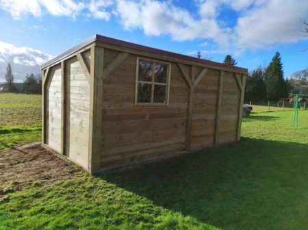 Notre zone d'activité pour ce service Plan d’un garage double pente en bois